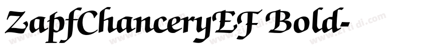 ZapfChanceryEF Bold字体转换